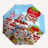 1pc Hello Kitty Strawberry Shortcake Automatic Folding Umbrella - Portable 3-Fold Design with Iron Frame, Perfect for Fans, Travel, Daily Use, and Gif