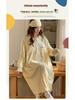 Plus Size Maternity Nightgown with Breast Pads for Postpartum, Spring, Summer, Autumn; Comfortable Labor Dress for Pregnant Women