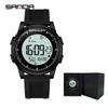 Sanda Multi-Function Smart Watch: Waterproof, Pedometer, Alarm Clock for Hiking & Sports - Unisex