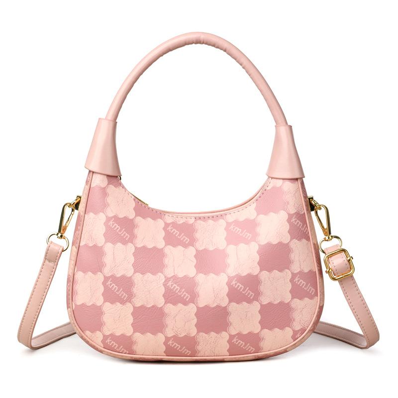 

Premium contrasting color bag women s summer new retro trend portable small square bag exquisite shoulder women s bag tide розовый