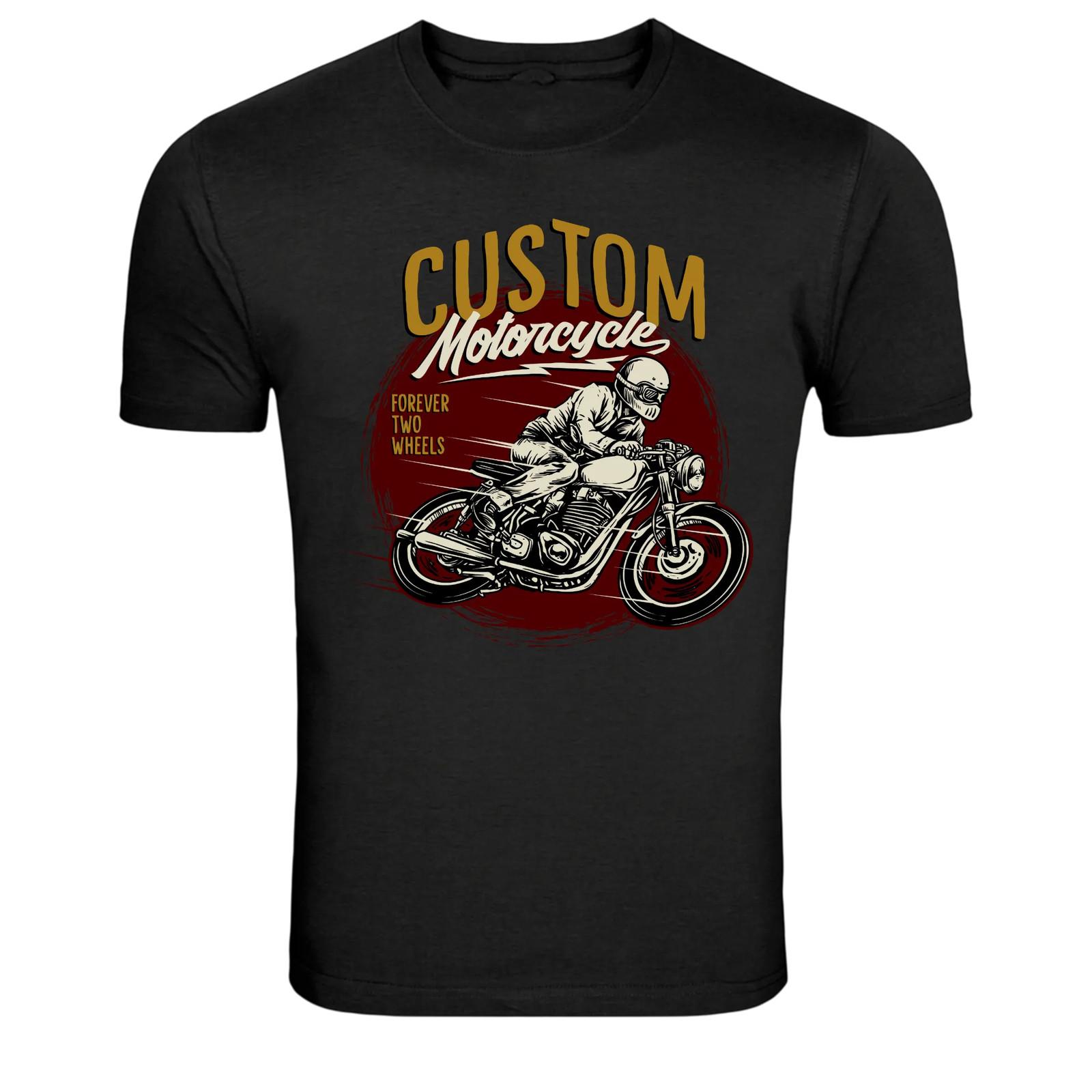 Custom Motorcycle Racer Vintage Biker Graphic T-Shirt XXXXL