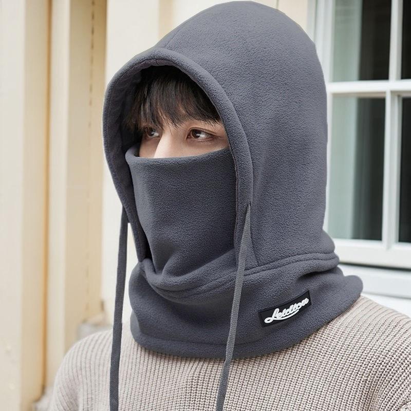 Unisex Windproof Wool Knit Hat with Ear Protection for Winter Cycling