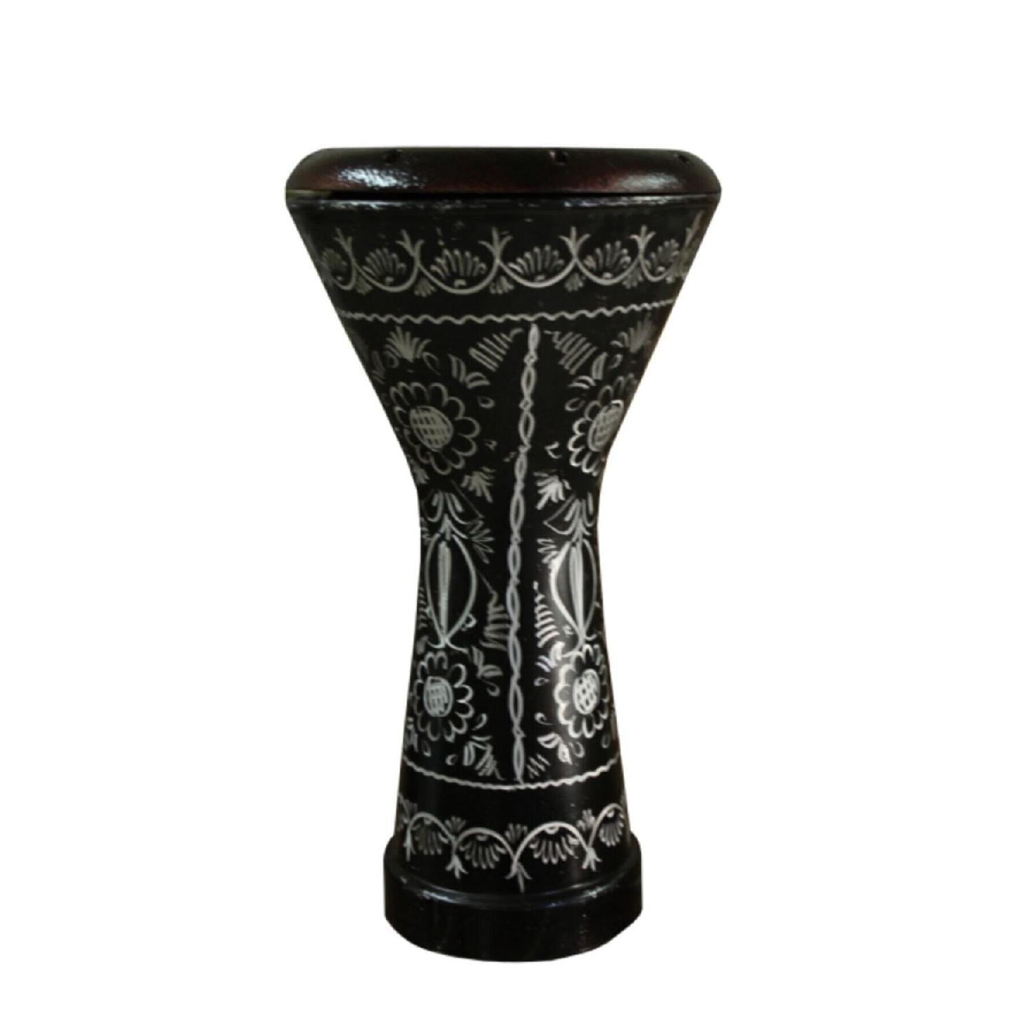 

Чугунный футляр Дарбука с вышивкой Эрзинкан, черный подарок