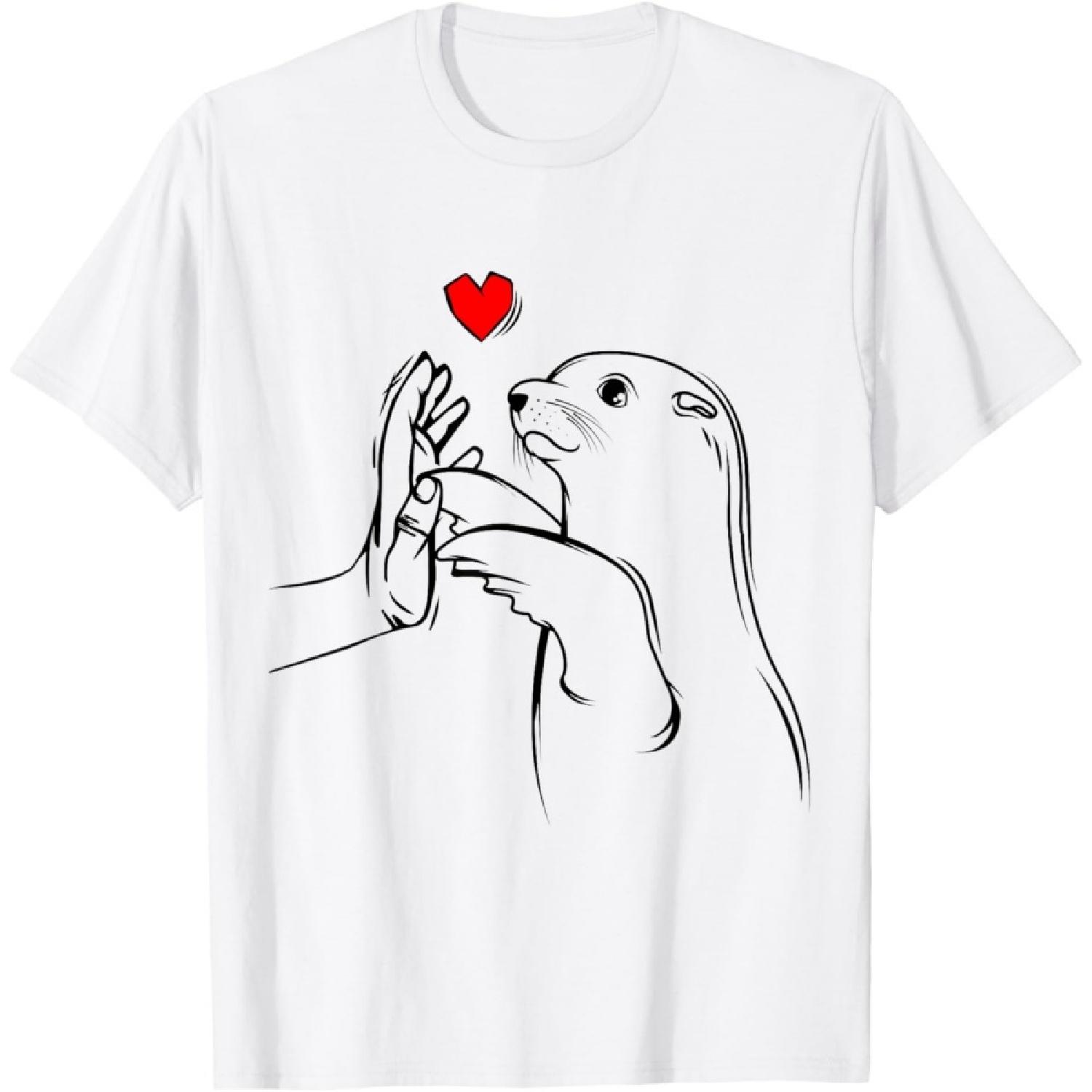 Seal Lover Sea Lion Seals Girls Boys Women T-Shirt S