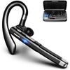 Bluetooth Headset,Wireless Bluetooth Earpiece V5.2 Hands-Free Earphones CVC 8.0 Noise Canceling with Dual-Mic for Driving/Business/Office, Compatible