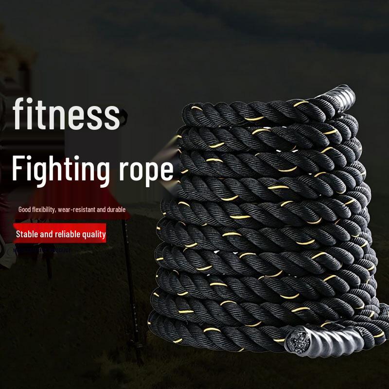 

Fitness Battle Rope Kit Black-Yellow