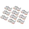 10Pcs Wire Connection Block Din Rail Type Spring Lever Cable Connector Terminal PCT-211