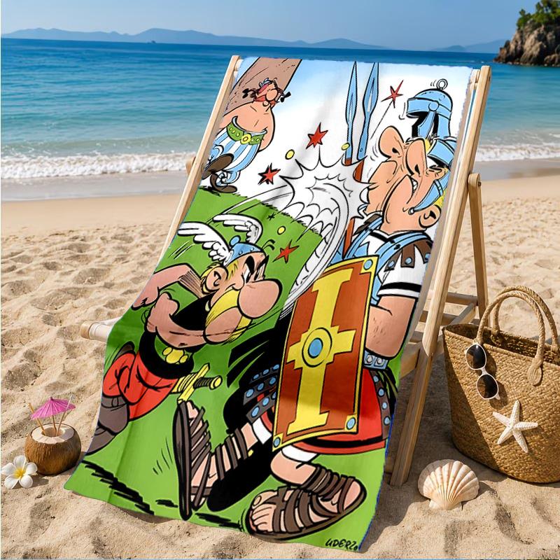 Asterix Friends Beach Towel, Microfiber Beach Towel, Perfect For Pool, Beach, Travel, Home Decor Beach Party Fan Gifts