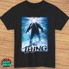 Monster Shape Black Tshirt Classic Horror Movie Mens Tshirt Summer New Mens and Womens Casual Fashion Tshirt