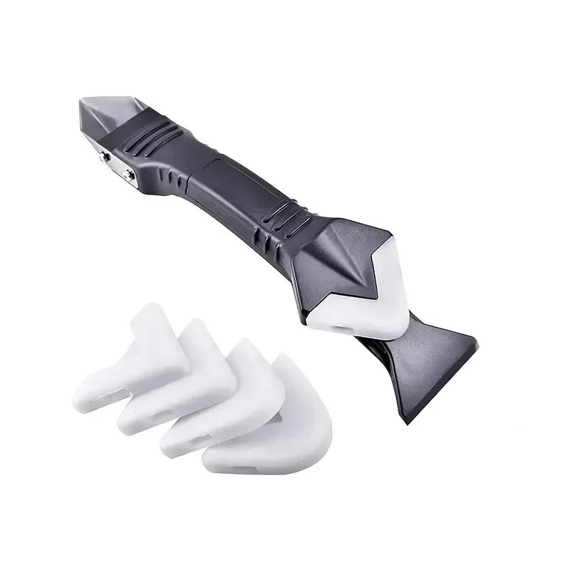 Caulking Tool Glass Glue Angle Scraper Tools Caulk Cement Scraper Silicone Sealant Remover Shovel Floor Cleaning Kitchen Window