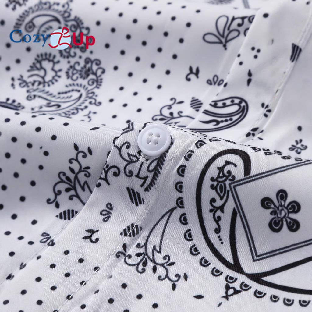 Men's Short-sleeve Shirt for Men White Cashew Nut Men's Shirt Retro, Summer, New 2025 Collection