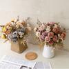 Authentic Floral Appearance Artificial Rose Bouquet Fake Floral Ornament