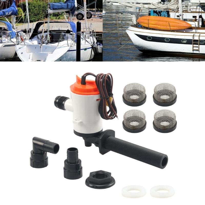 Heavy12V Circulation Pump Corrosion Resistant Design 800GPH Flow Rate For Fishing Boats And Yachts