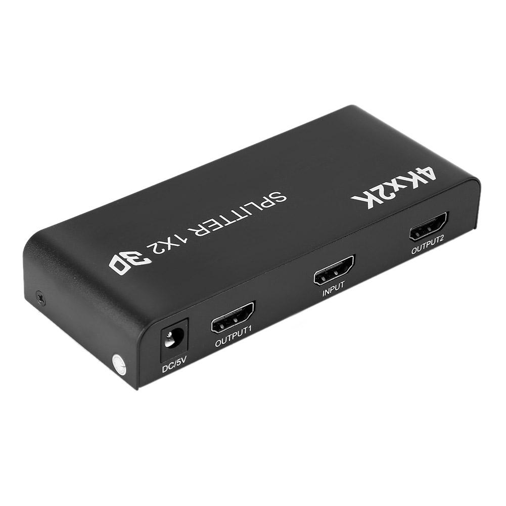 4K HDMI Standard Metal 1080P 60Hz 3D Video Switcher Splitter(1 in 2 Out )