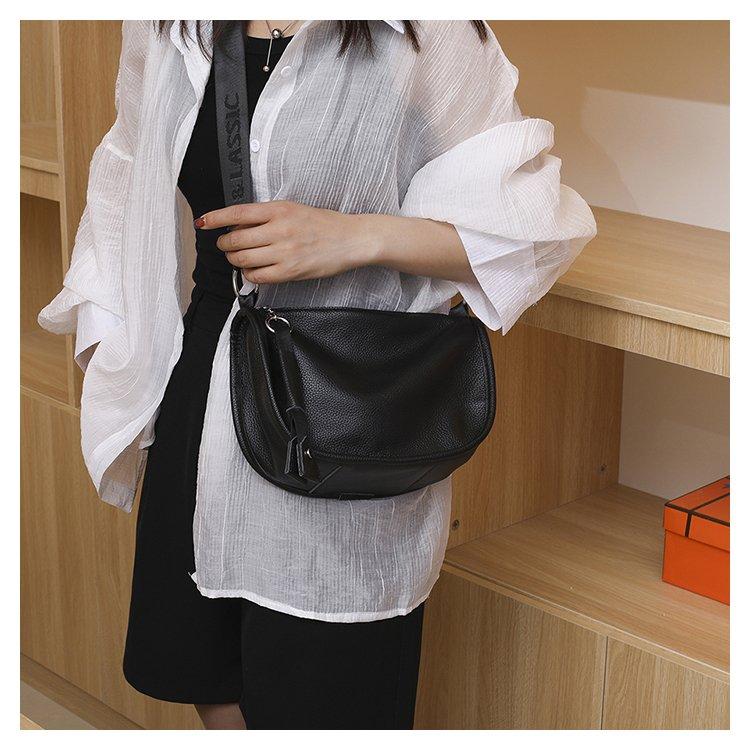 100% Genuine Leather Large Capacity Women Shoulder Crossbody Bag 2023 High Quality Soft Cow Leather Female Handbag Messenger Sac