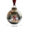 Christmas Ornaments Holiday Decorations Santa Claus Stadium Glass Ball Ornament Sports Theme Christmas Tree Hanging Decor