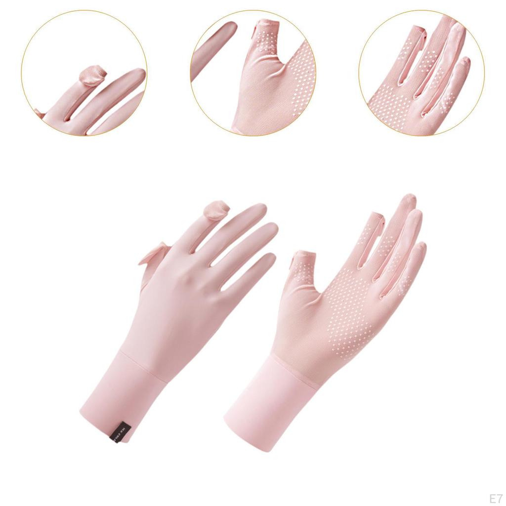 Sun Protection Gloves for Women Driving Breathable Thin Summer Sunblock Golf