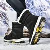 Neue Samt-Camouflage-Schnee-Stiefel Outdoor rutschfest High-Top Baumwollschuhe große Größe verdickte warme Stiefel Winter