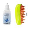 3-in-1 Steam Brush for Cats and Dogs with Essential Cleaner Dog Cat Steamy Brush Steam Brush Electric Sprayer for Massage Pet