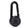 Keychain Compass with Built in Thermometer Small Pocket Carabiner Clip On Compass Navigation Tool for Backpack Hiking