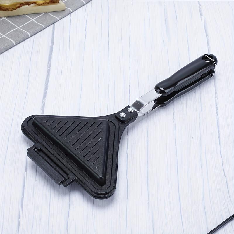 

Triangular Baking Pan for Camping , Home Kitchen , Non Stick Aluminum Sandwich Maker with Even Heat Distribution, Multi Use for Breakfast, Sandwiches