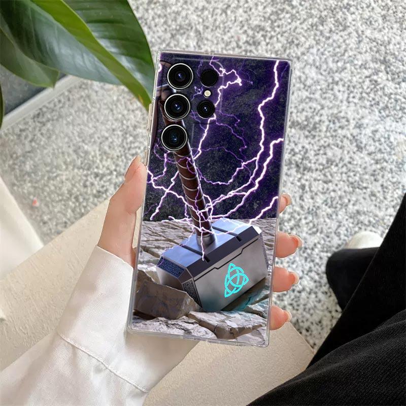 Marvel Transparent Case For Samsung Galaxy S26 S25 Ultra S24 S22 S26 Plus S20 S23 S21 FE 5G Clear Cover Spiderman Venom Deadpool