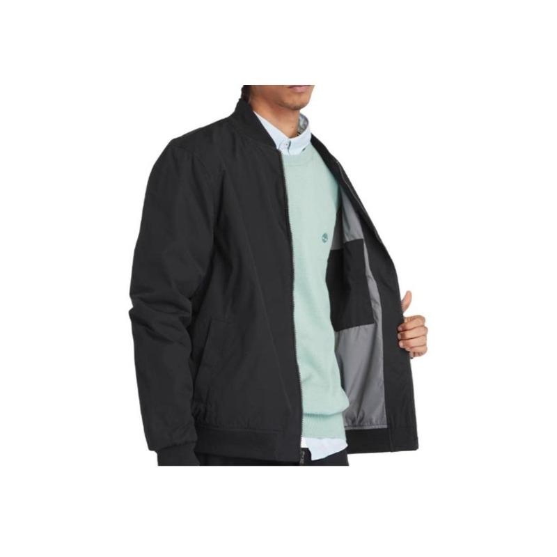 Timberland Veste d'extérieur résistante à l'eau avec logo uni pour homme Veste Noire A4235-001