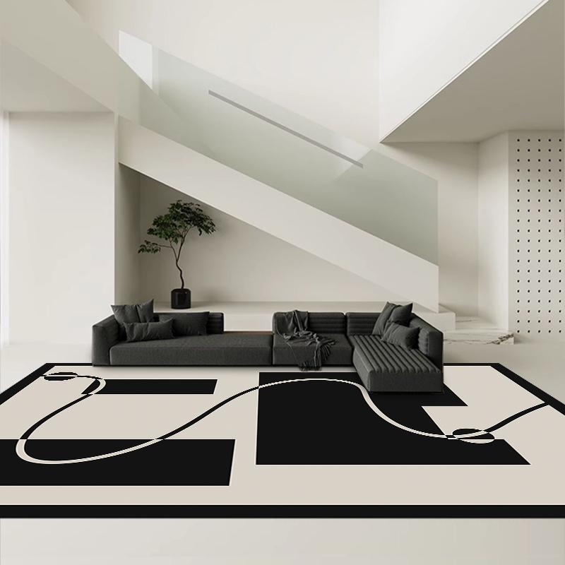 Nordic Living Room Sofa Rugs Modern Cloakroom Dresser Carpet Home Lounge Entertainment Room Rug Simple Bedroom Bedside Carpet 80x120cm