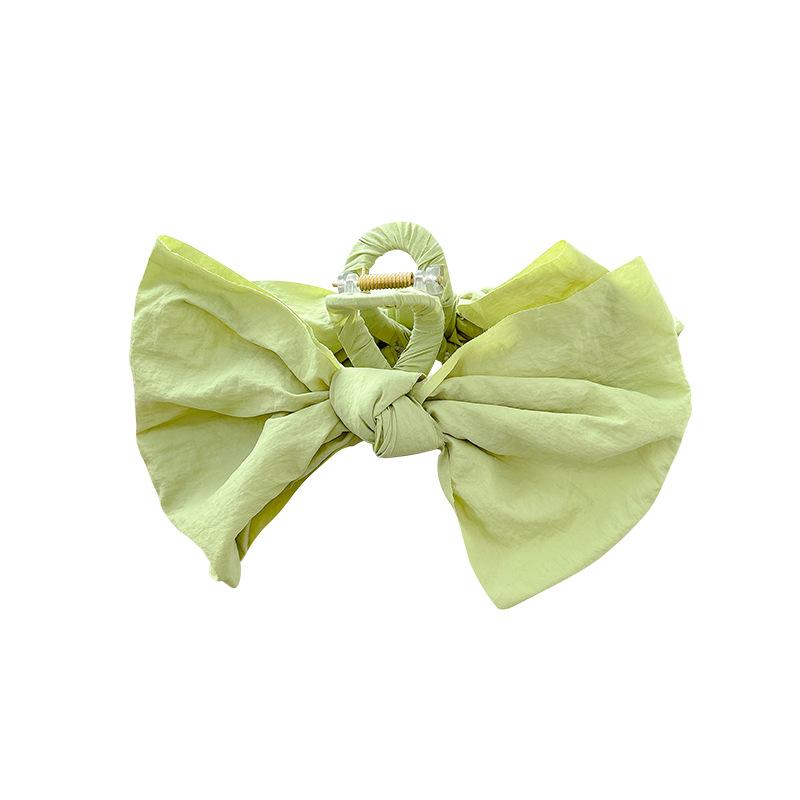 Candy color large bow grab clip Korean shark clip back head plate hairpin hair volume multi hairpin hair claw hair accessories