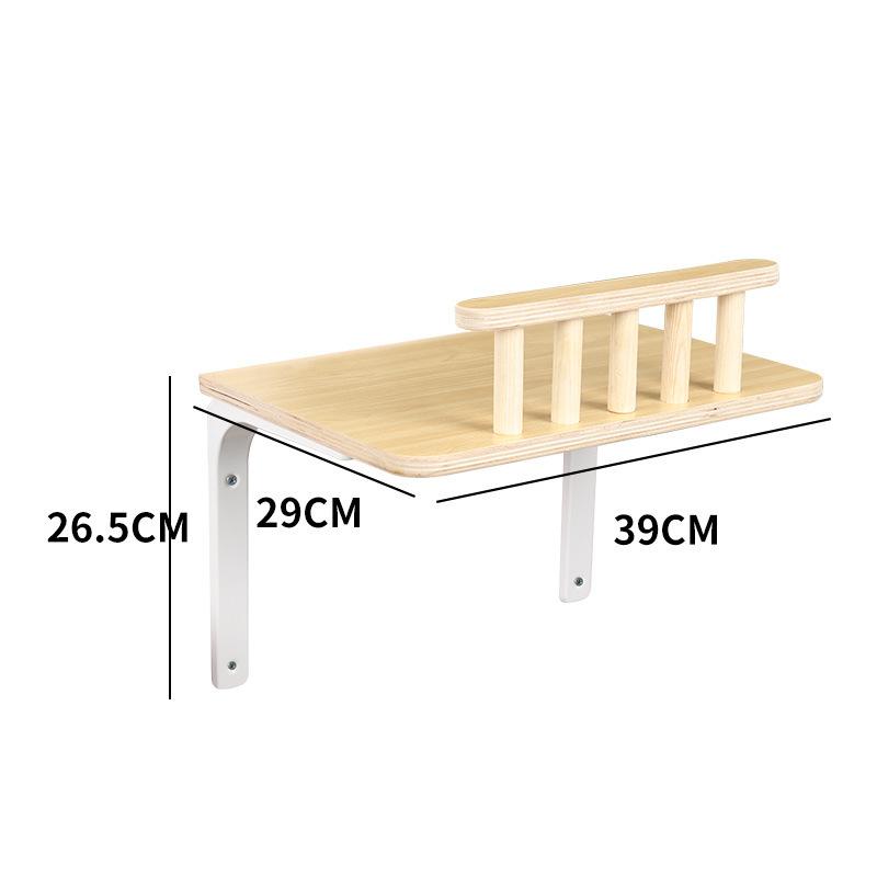 

Solid Wood Hanging Hammock for Cats Stable and Steady Wall Mounted Cat Jumping Platform Scratch-resistant Pet Products