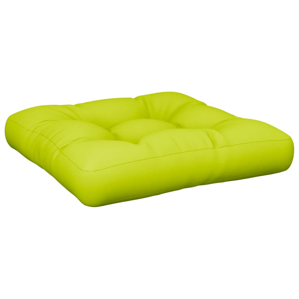 Pallet Cushion Neon Green 60 x 60 x 12 cm Fabric