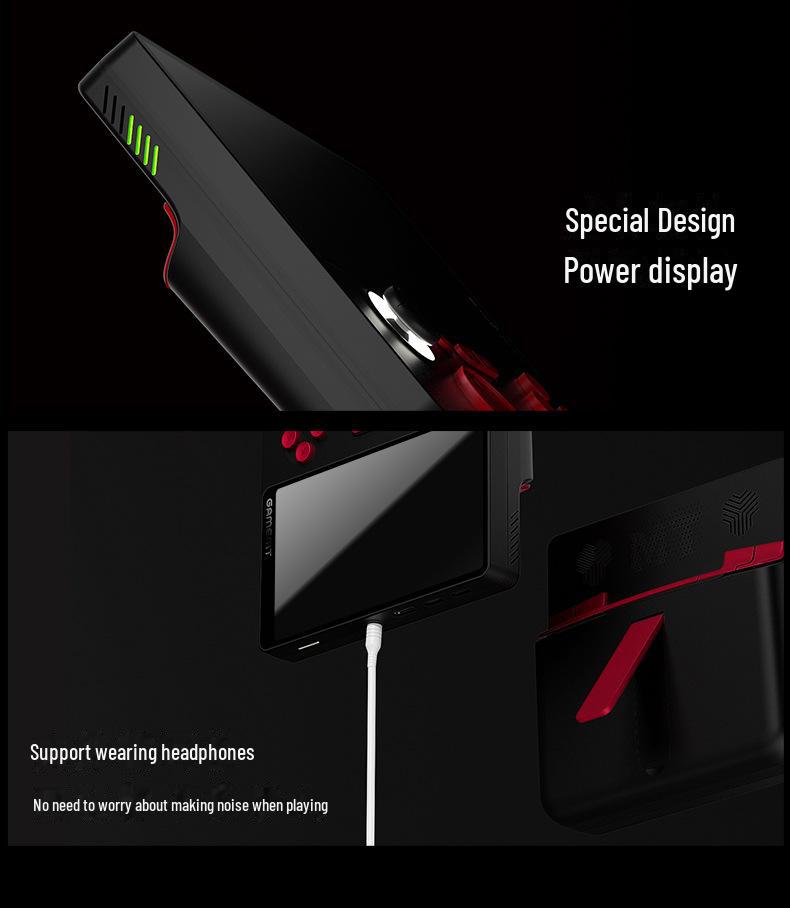 5-inch Dual-Handle Retro Handheld Game Console with TV Projection