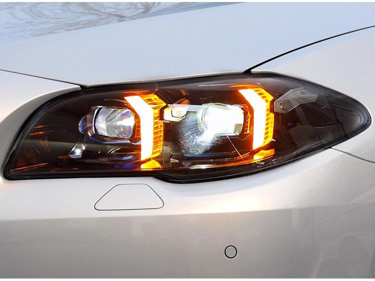 BMW 5 Series F10/F18 Headlight Assembly with LED Lens & Turn Signal (2011-2017)
