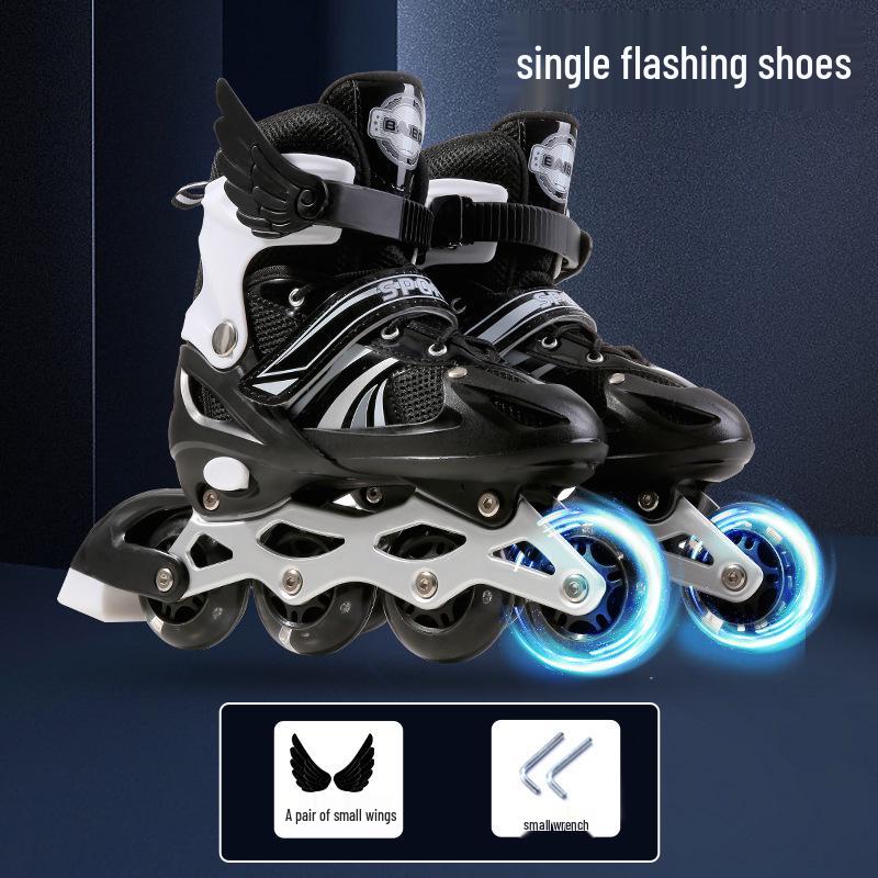 Kids' Inline & Ice Skates Set for Ages 3-15 - Beginner Rollerblades for Boys & Girls