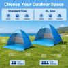 Beach Tent Fully Automatic 2-second Quick Opening Outdoor Sunshade Tent
