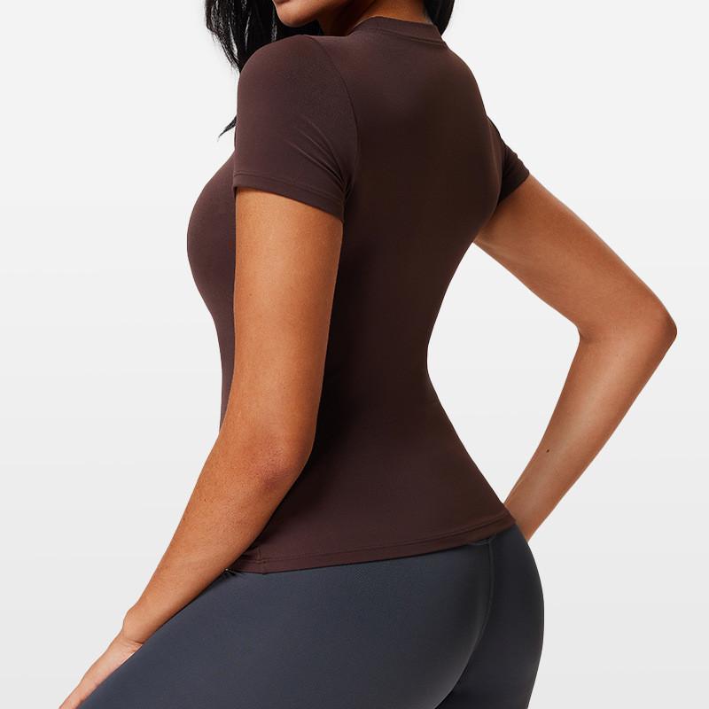 Womens Summer Yoga T Shirt With Breathable Fabric For Running And Fitness Practice