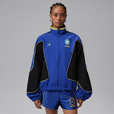 Jordan Jackets Women s Old Royal Blue/Black Stand Collar Moderate Othe S