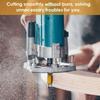 4 Pcs 1/4′′ 8mm Shank Flush Trim Router Bit Blade Template Pattern Bit Bearing 1/2Inch Straight End Mill for Woodworking Cutting