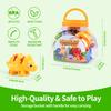 Dinosaur Matching Game Toy Number&Letter Matching Color Sorting Fine Motor Skill Sensory Montessori Toy Toddlers for Kids Gifts