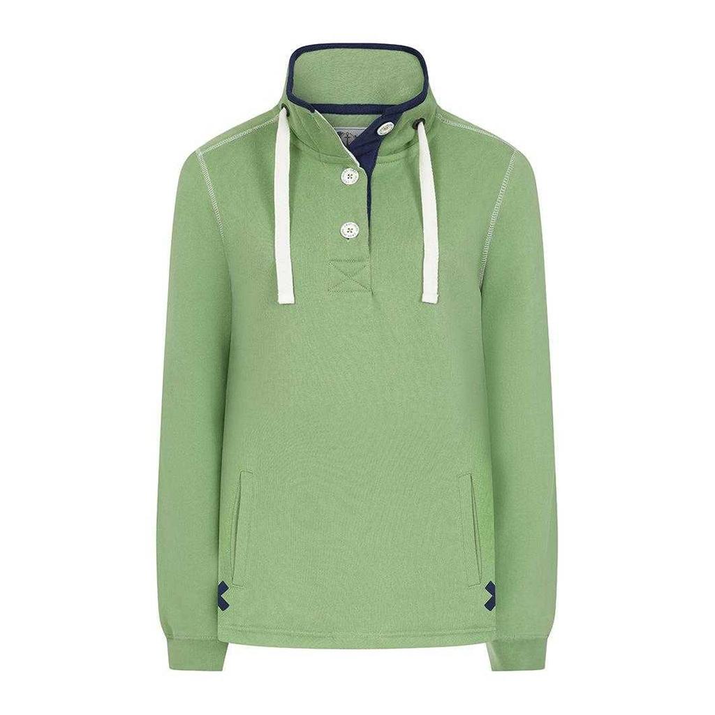 Lazy Jacks Womens/Ladies Button Neck Sweatshirt