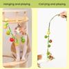 Fruit-Shaped Catnip Toy String Interactive Cat Toy Cat Teaser String with Bell Soft Tomatoes Cat Chew Toy for Indoor Cats Play And Exercise