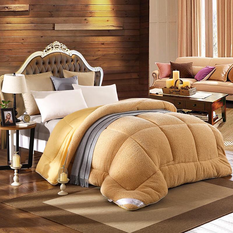 Yuanzhiwei Snowflake Milk Lamb Velvet Double-Sided Thick Winter Quilt