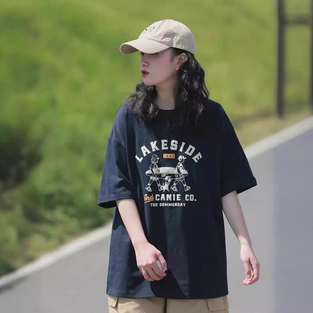 Plus Size Neutral Style Women's Short Sleeve Summer Trendy Streetwear T-Shirt