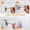 100PC Supermarket Shelf Slot Plate Hook Jewelry Display Shelf Accessories Single Line Hooks Slot Plate Hooks Metal Display Hooks