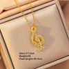 [Titanium Steel] Necklace Women's Copper Micro-inlaid Electroplating Advanced Sense Delicate Clavicle Chain Jewelry