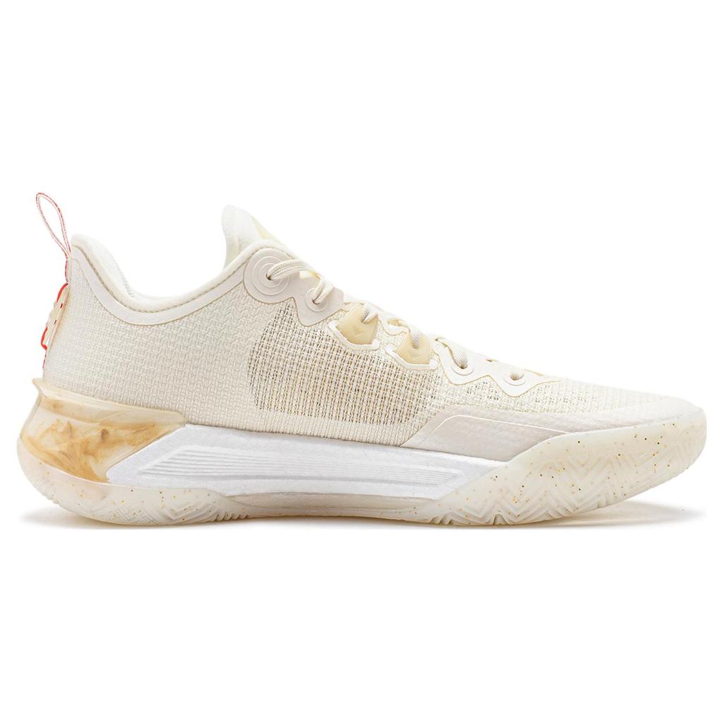 New LINING Liren 3 V2 Basketball Shoes Unisex Low Top Yellow/White ABAT073-6
