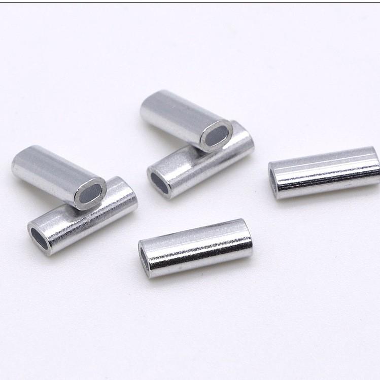 Aluminum Single Oval Tube Sleeve Fishing Tackle Accessory