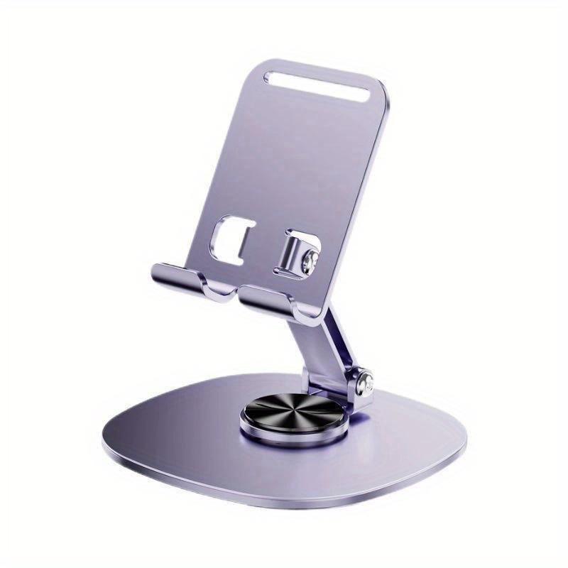 Kompakt Metalltelefonholder - 360 graders roterbar, sammenleggbar, bærbar, ideell for kontor og reise