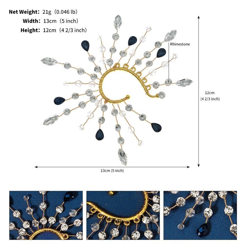 Fairy Pearl Flower Ear Cuffs Chic Rhinestone Ear Clips Aesthetic Butterfly Elf Ear Cuff  Girls