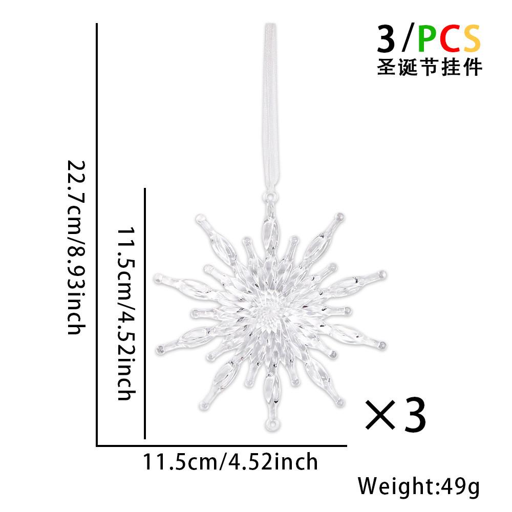 Stunning Christmas New Decorations Clear Ice Stick Hangings For Festive Tree Arrangement Snowflakes Featuring